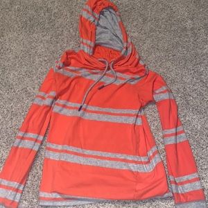 Boys small striped hoodie
